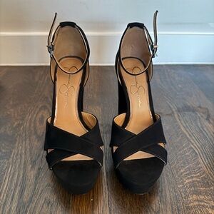 Jessica Simpson Irbella Black Platform Heels